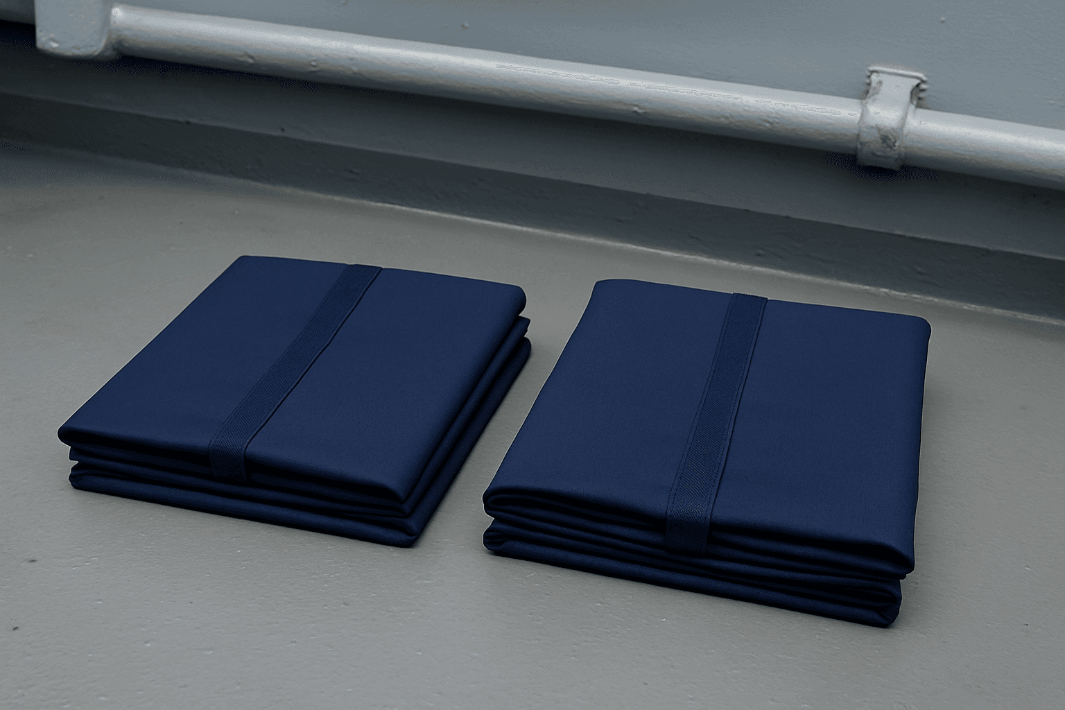 Standard rack curtains set in various sizes and colors.